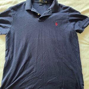 Ralph Lauren Blue Polo Shirt Classic Design